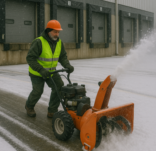 warehouse snow removal